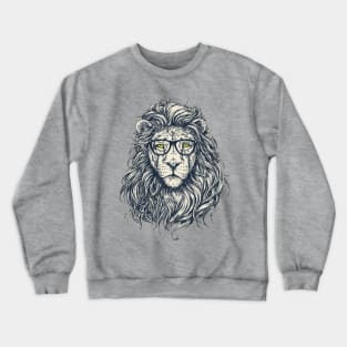 Lion Reading 1 Crewneck Sweatshirt